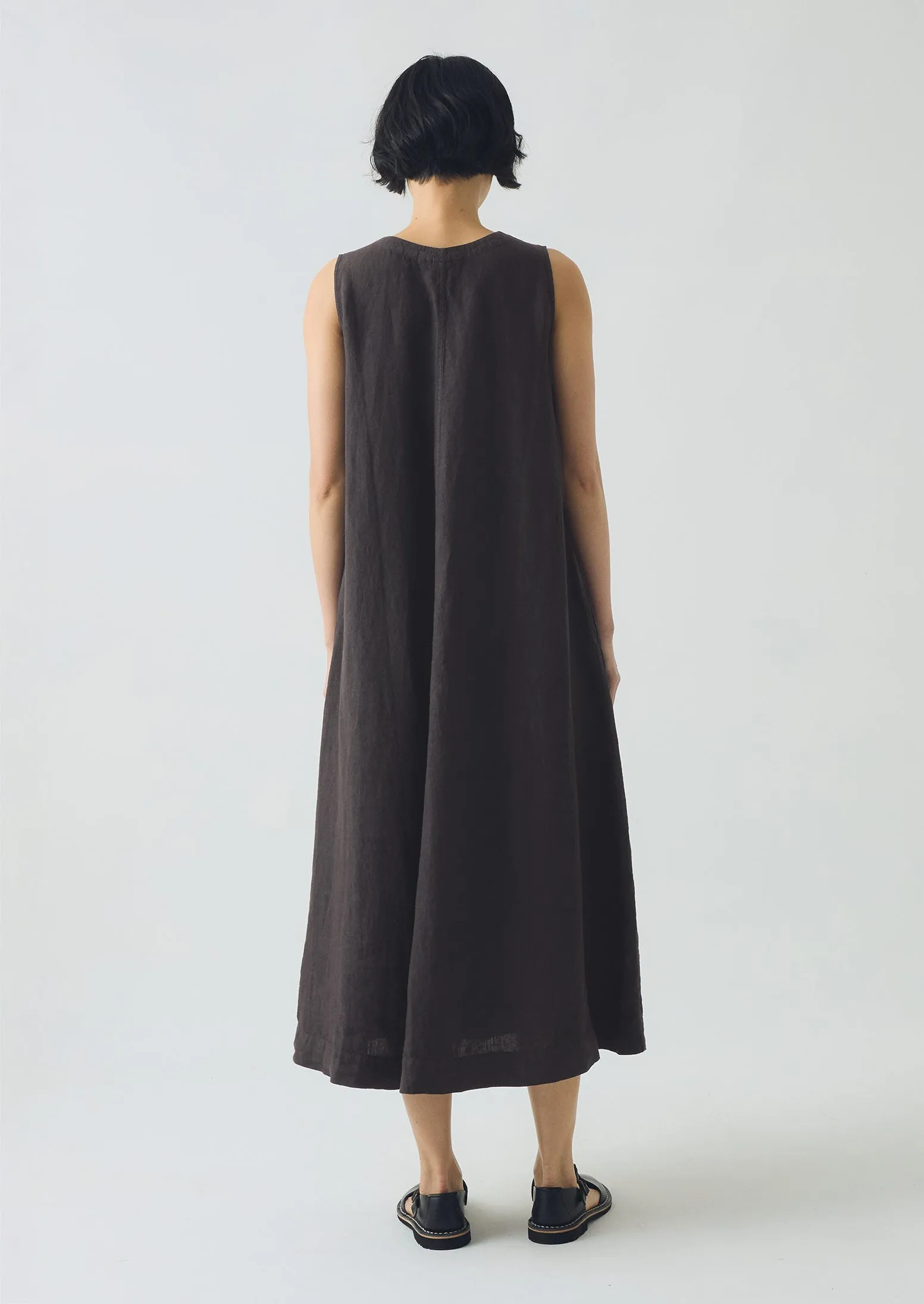 Garment Dyed Linen Sleeveless Dress | Black Pepper sold by TOAST product image thumbnail 4