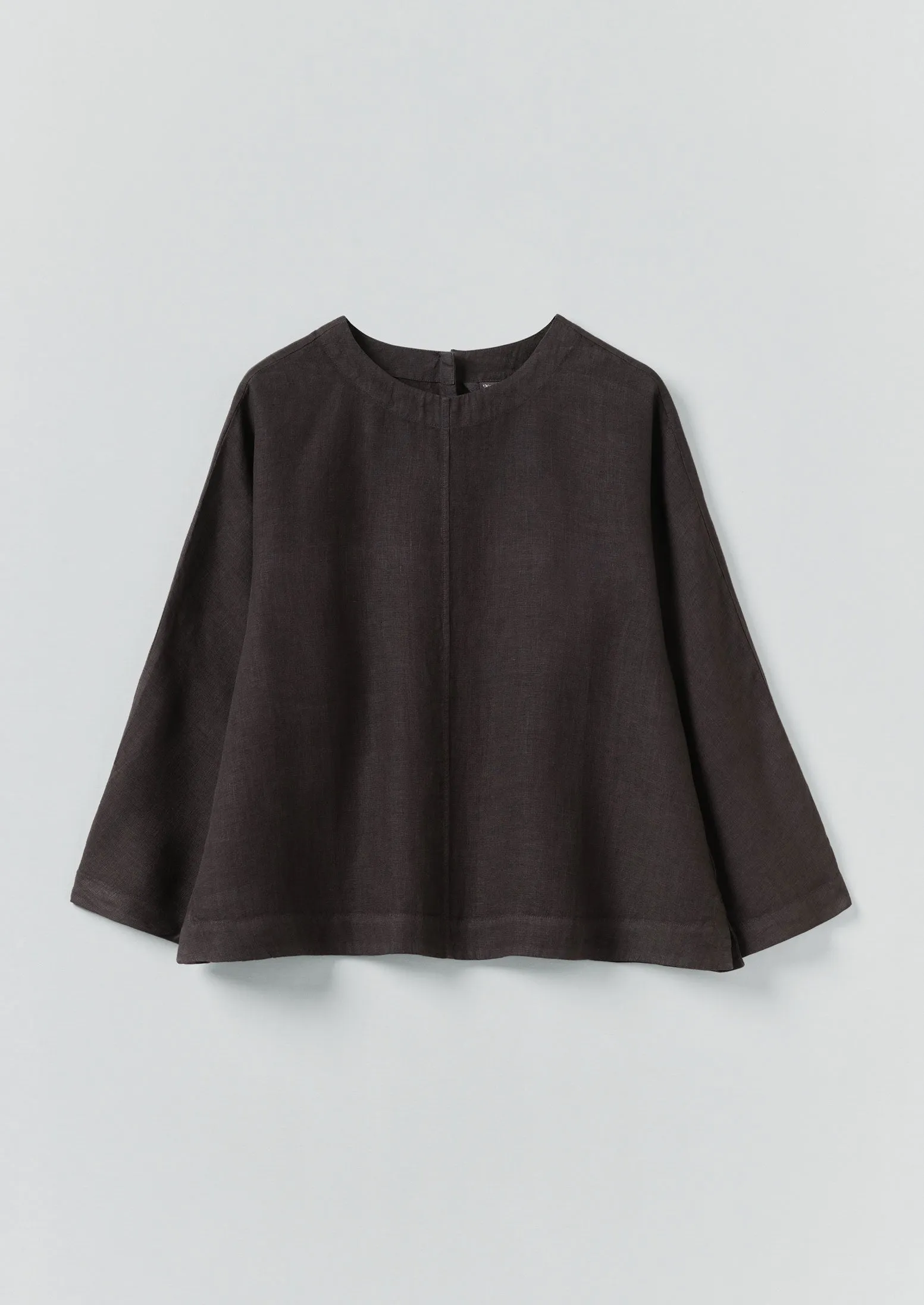 Garment Dyed Linen Top | Black Pepper sold by TOAST