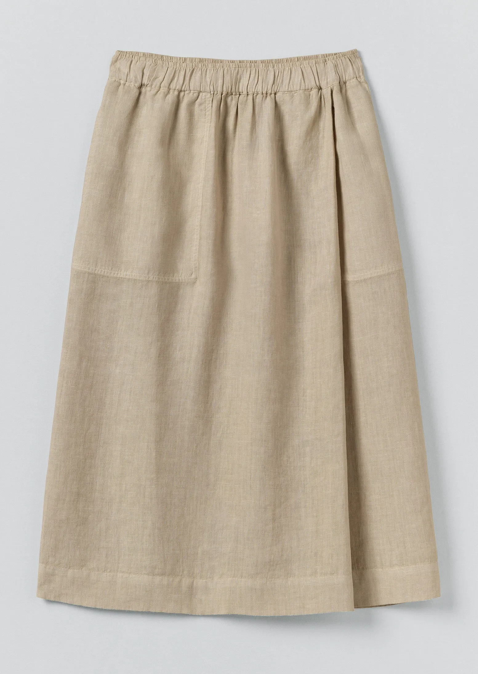 Garment Dyed Linen Wrap Skirt | Sand sold by TOAST