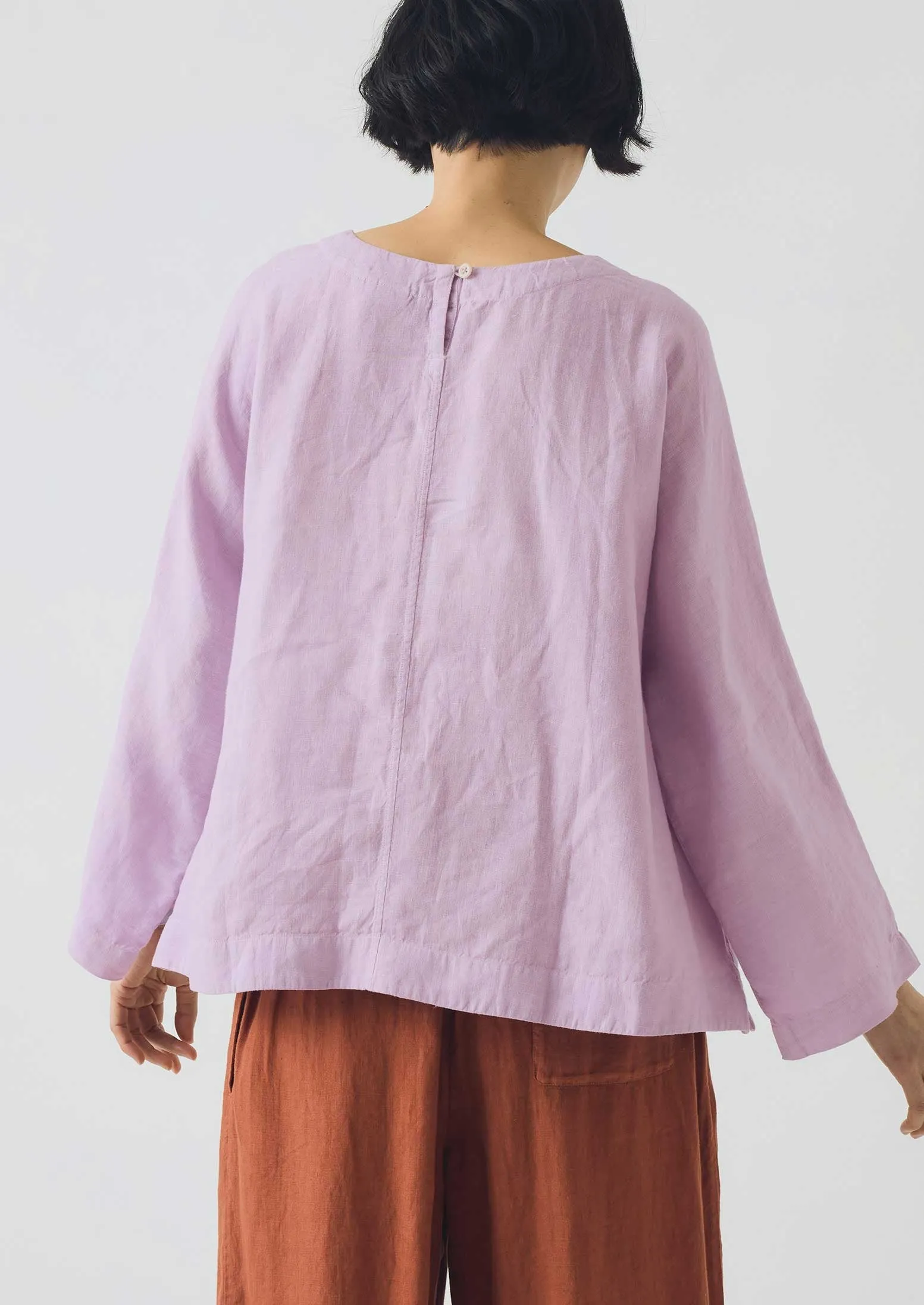 Garment Dyed Linen Top | Lilac sold by TOAST product image thumbnail 3
