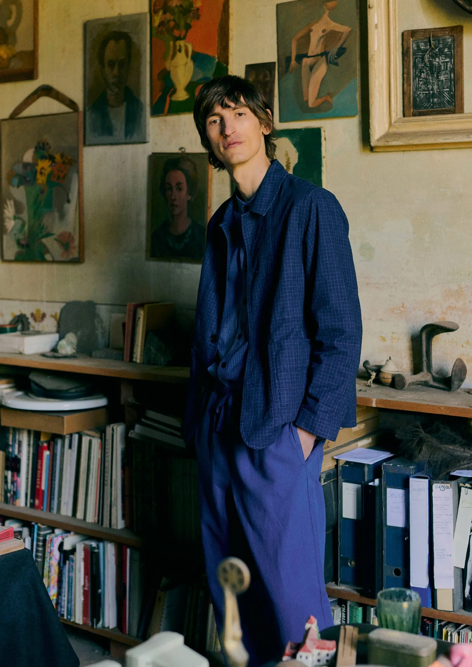 Unstructured Overdyed Chore Jacket | Delft sold by TOAST product image thumbnail 2