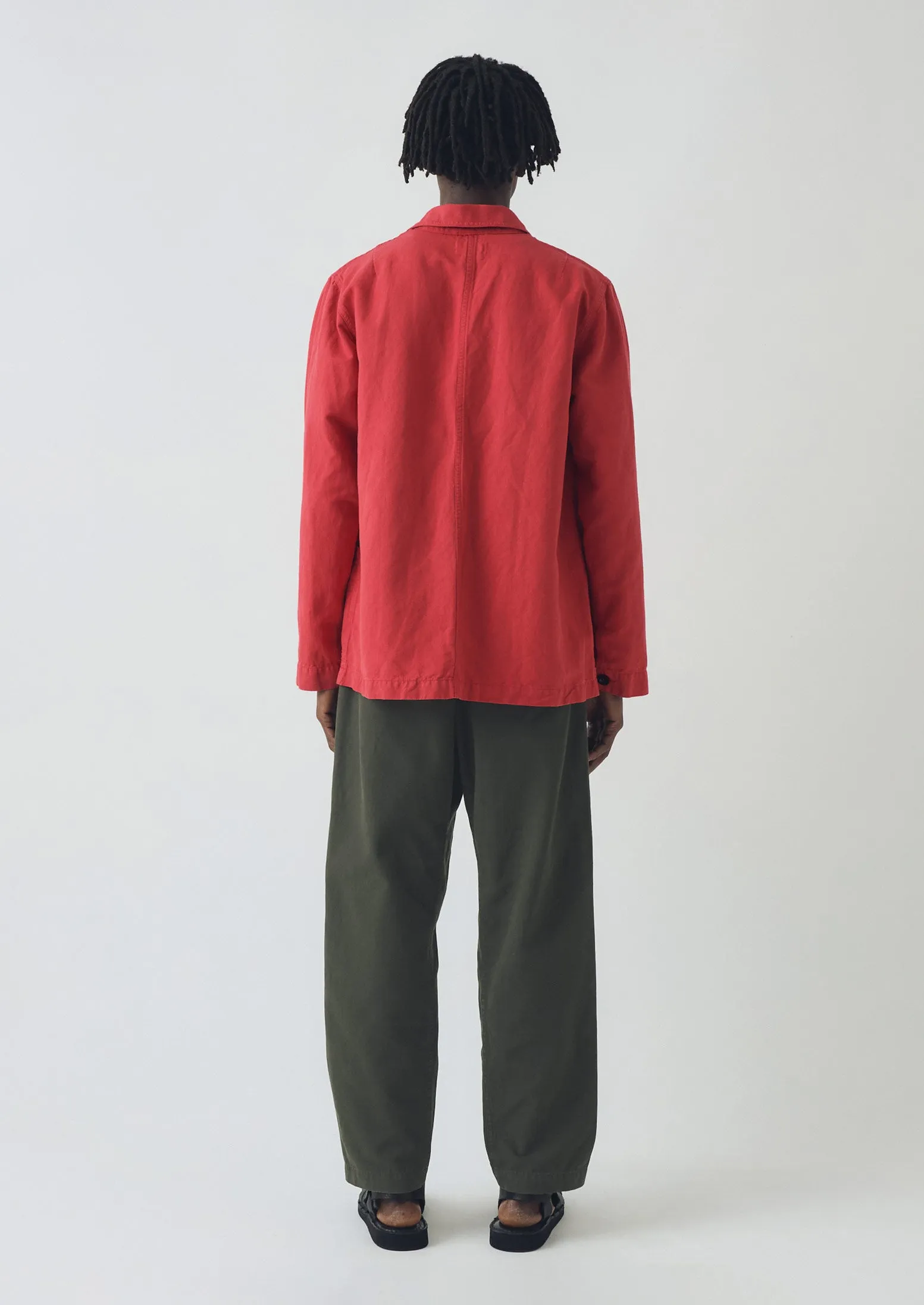 Arlo Garment Dyed Herringbone Jacket | Cardinal Red sold by TOAST product image thumbnail 4