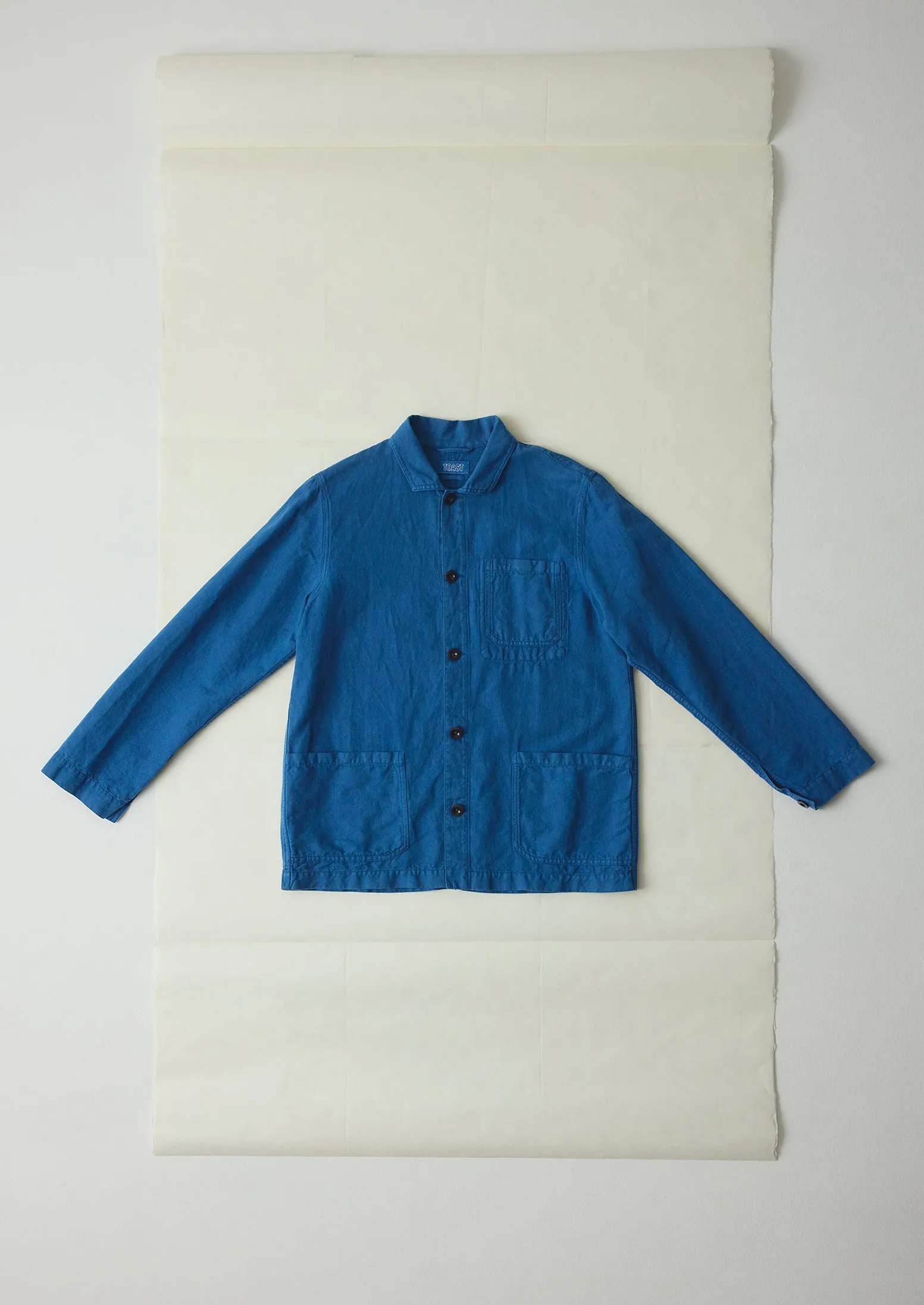 Arlo Garment Dyed Herringbone Jacket | Delft sold by TOAST