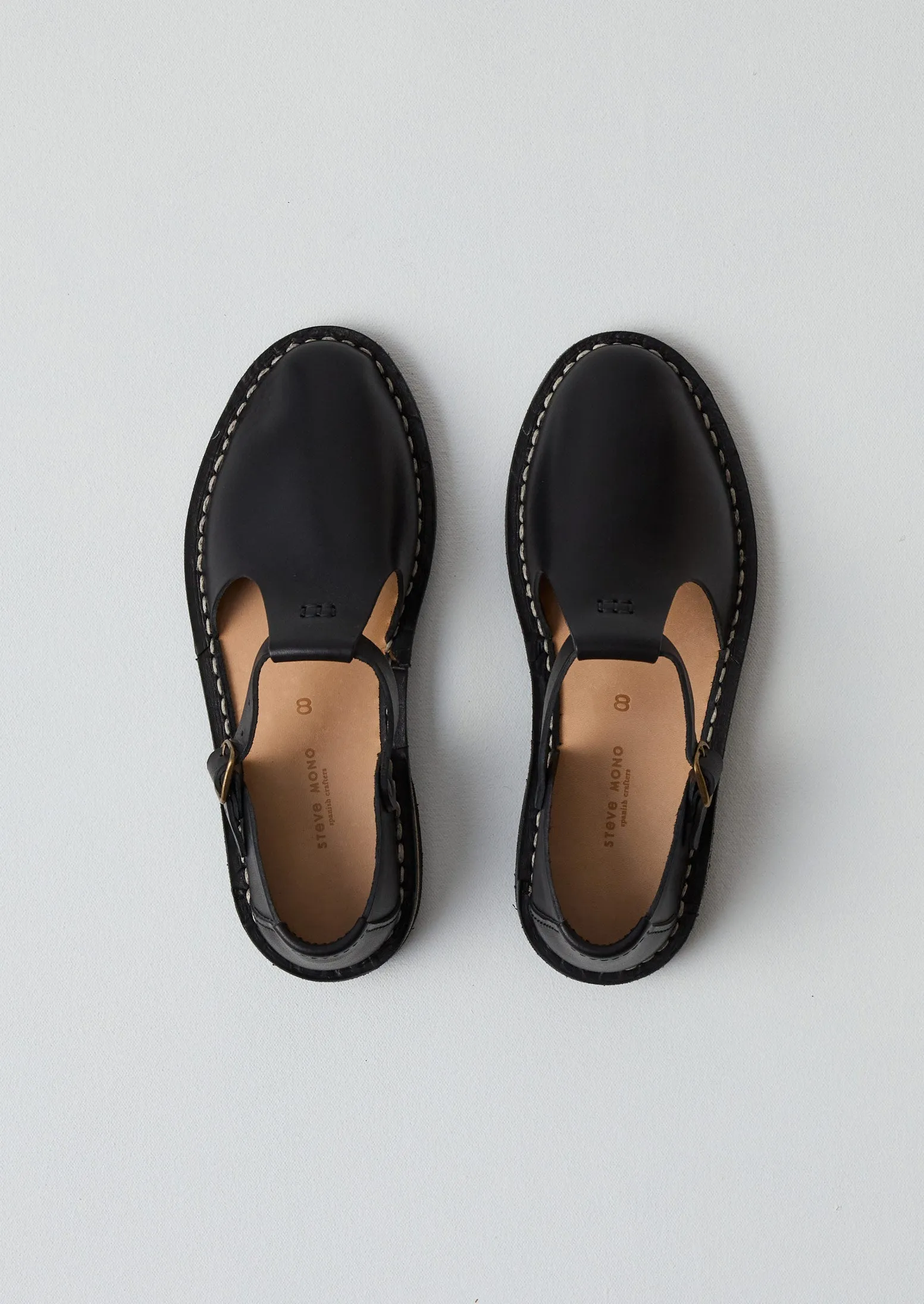 Steve Mono Leather Artisanal Shoes | Black sold by TOAST product image thumbnail 3