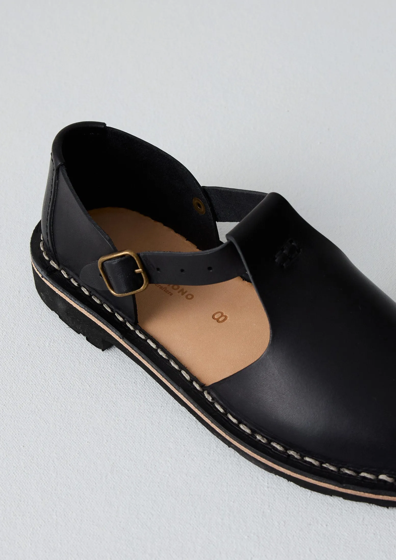 Steve Mono Leather Artisanal Shoes | Black sold by TOAST product image thumbnail 4