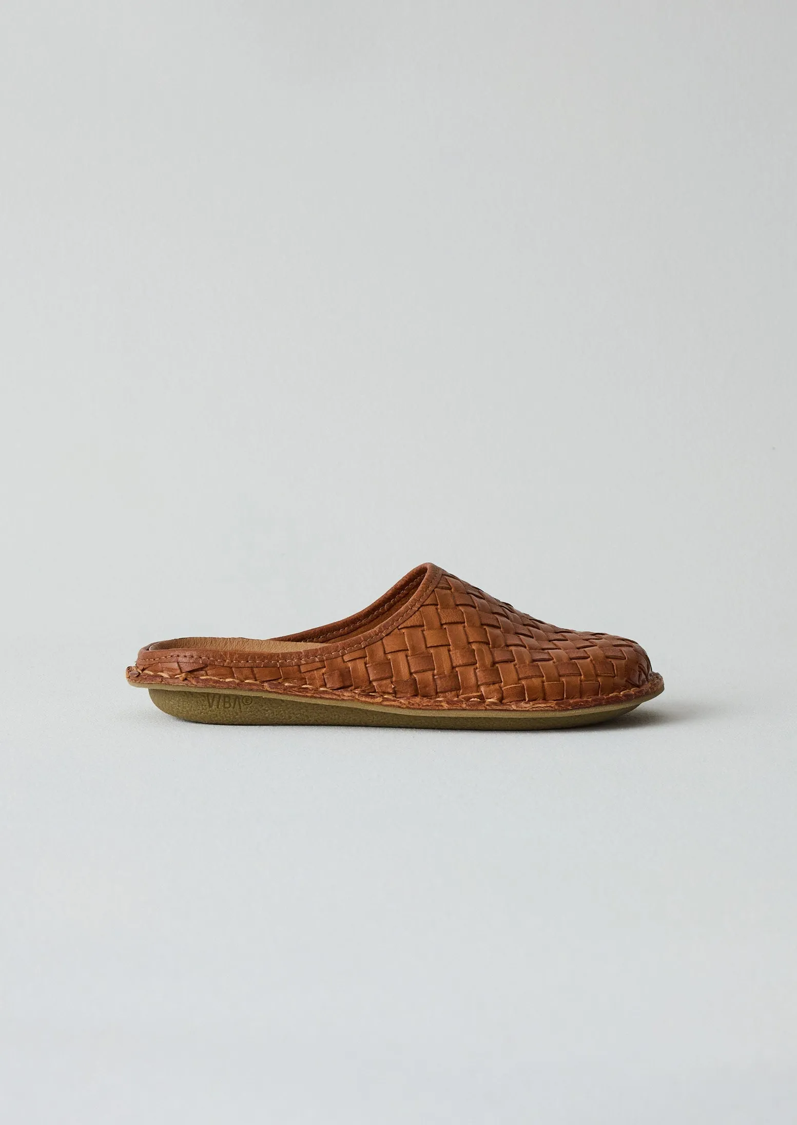 Vibae Roma Leather Woven Mules | Tan sold by TOAST product image thumbnail 2