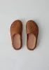 Vibae Roma Leather Woven Mules | Tan sold by TOAST