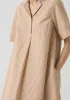 Seersucker Cotton Swing Dress | Terracotta/Ecru sold by TOAST