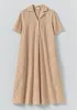 Seersucker Cotton Swing Dress | Terracotta/Ecru sold by TOAST
