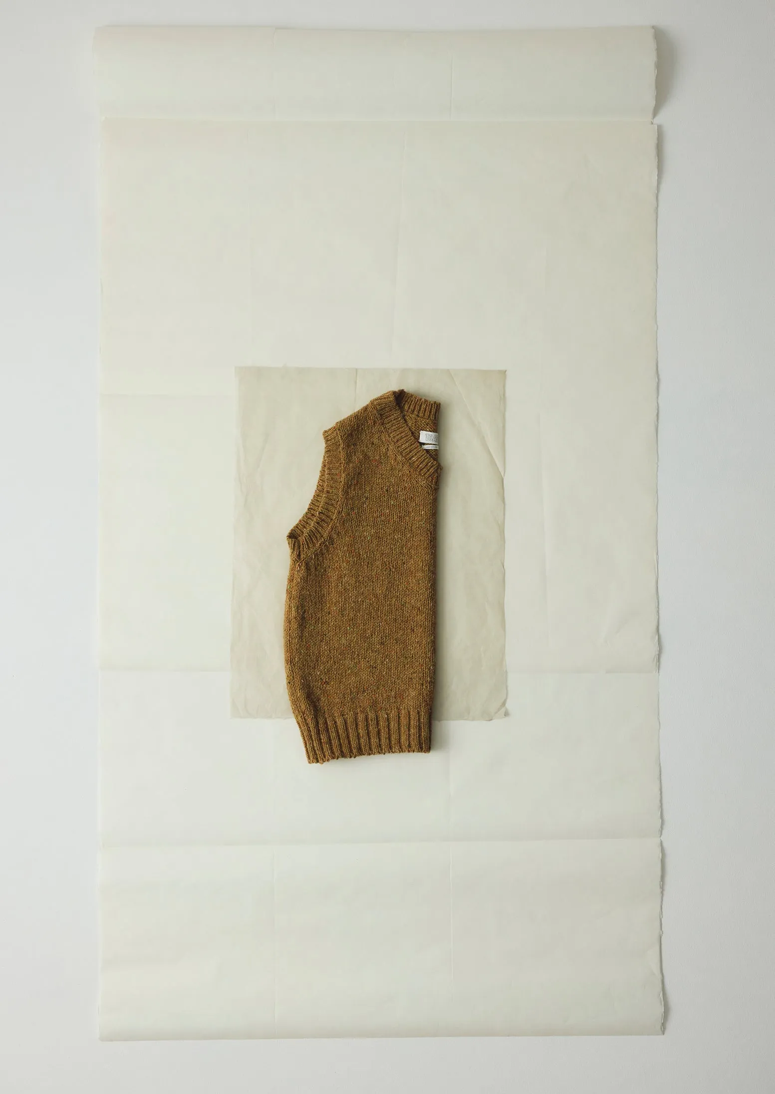 Donegal Wool Knitted Tank | Ochre sold by TOAST product image thumbnail 5