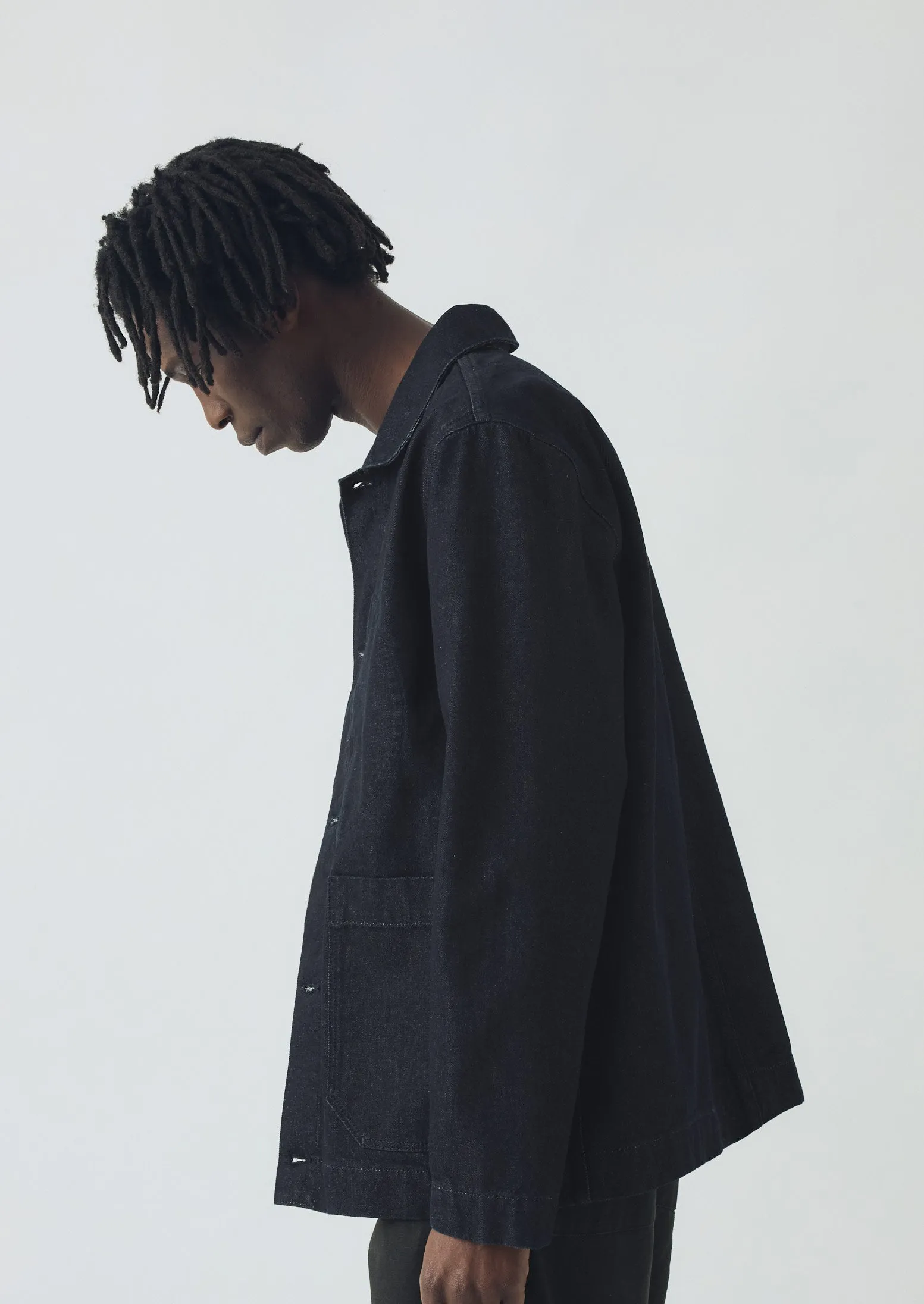 Denim Chore Jacket | Indigo sold by TOAST product image thumbnail 3