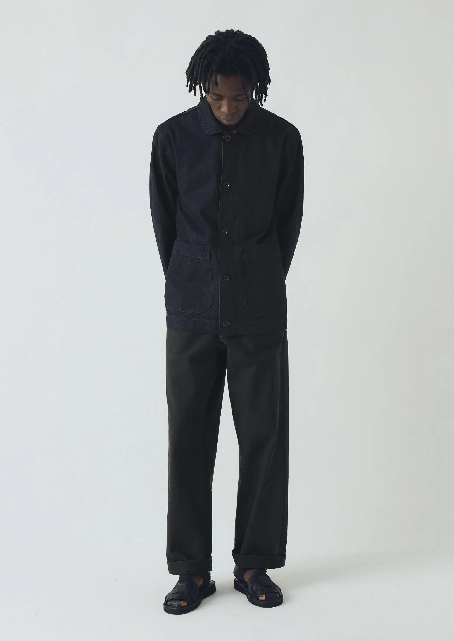 Denim Chore Jacket | Indigo sold by TOAST product image thumbnail 2