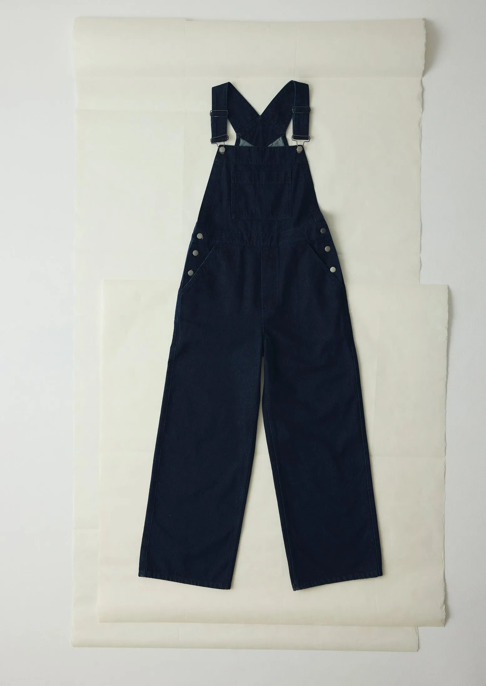 Patch Pocket Denim Dungarees | Indigo sold by TOAST product image thumbnail 5