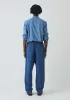 Alfie Garment Dyed Herringbone Trousers | Delft sold by TOAST