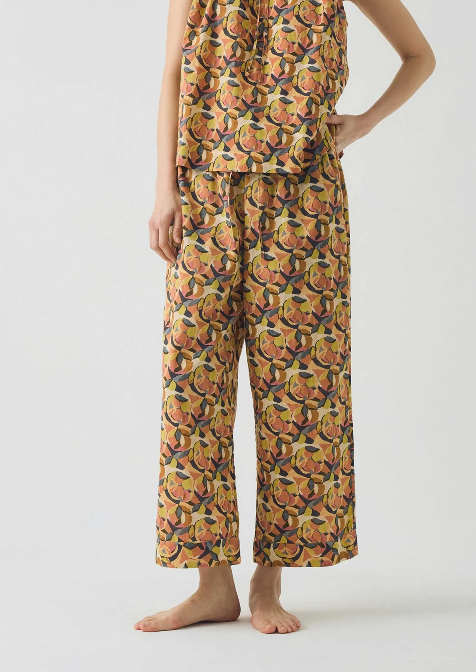 Still Life Print Pyjamas | Clay sold by TOAST product image thumbnail 4