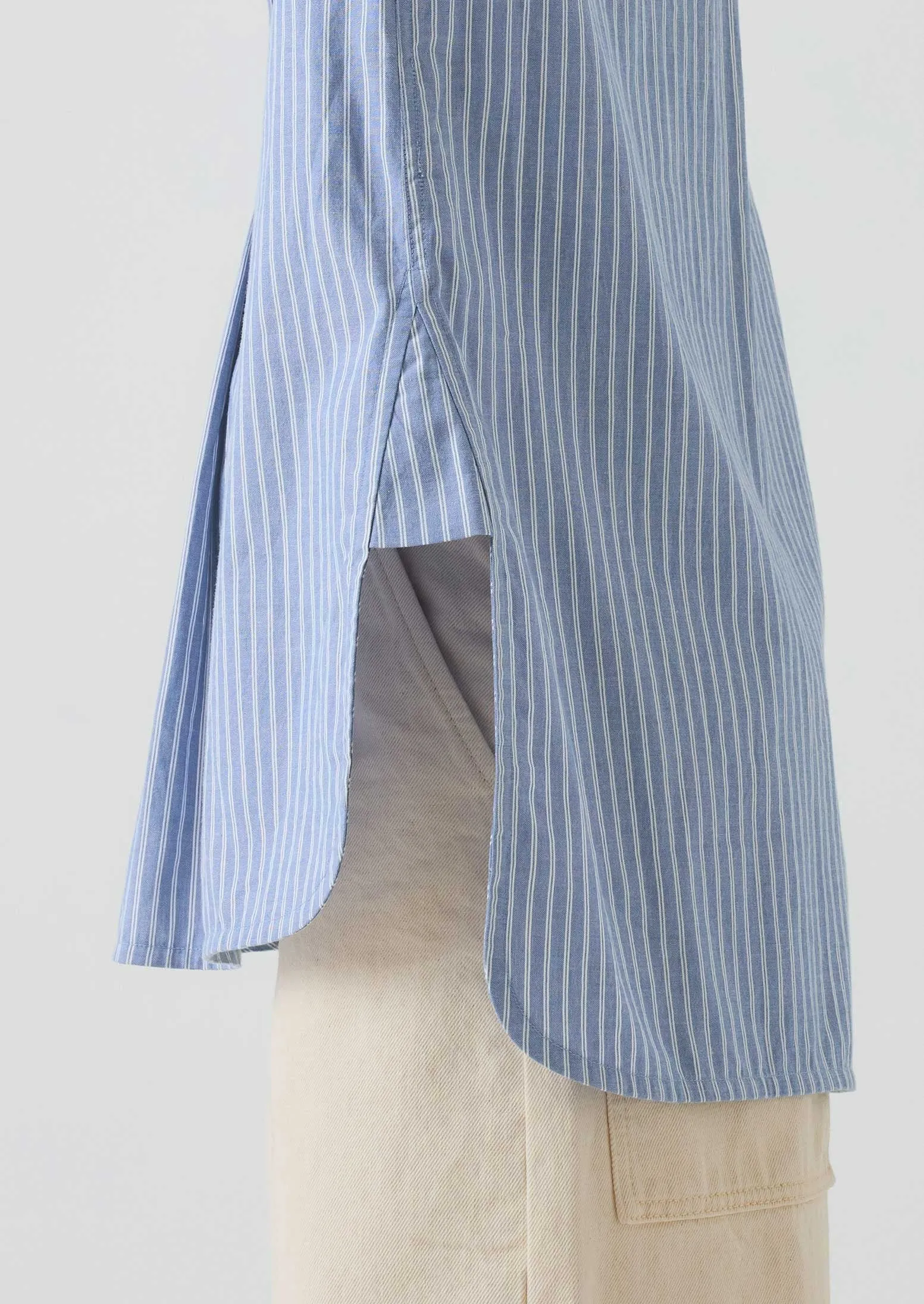 Taro Stripe Shirt | Light Blue sold by TOAST product image thumbnail 3