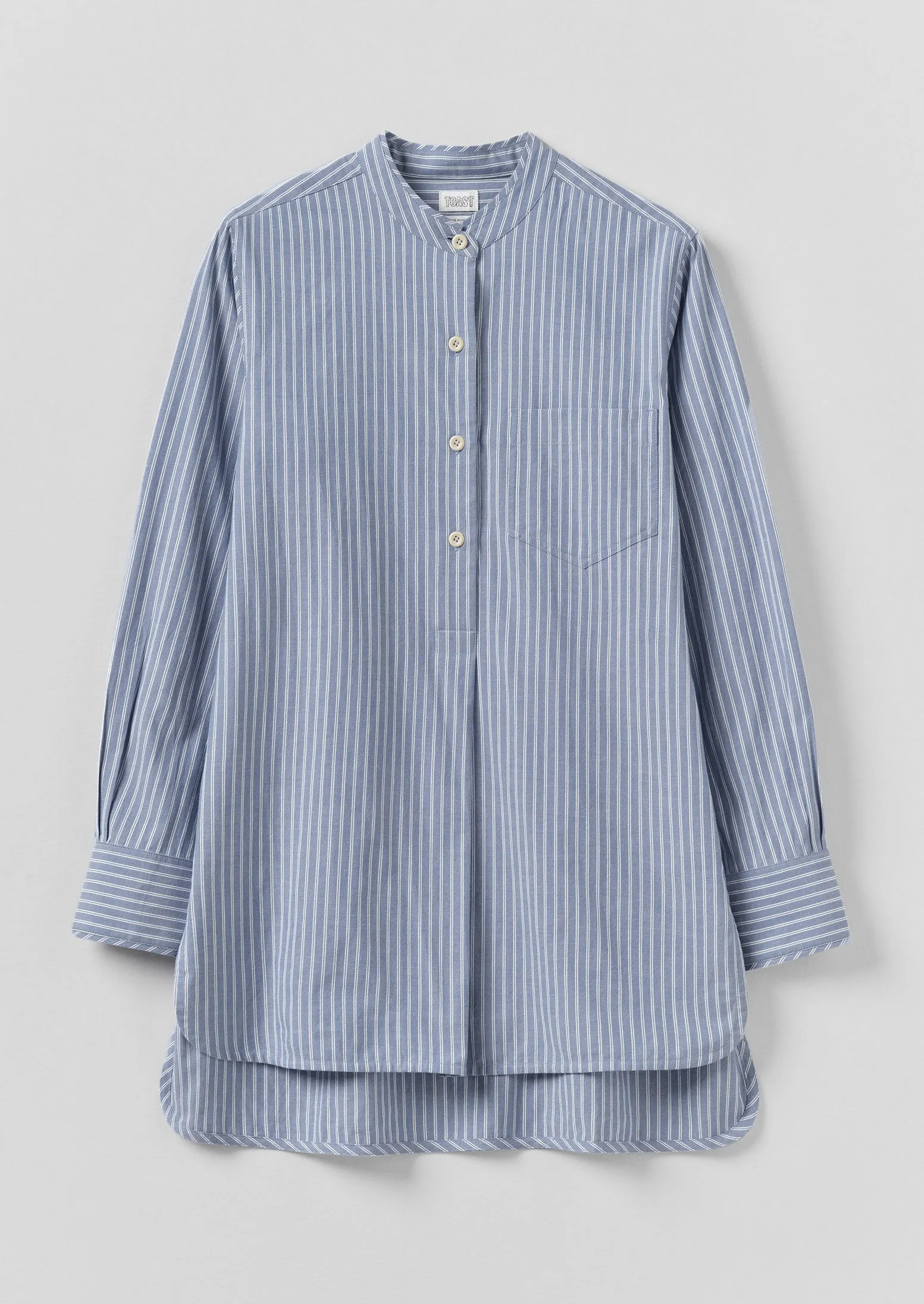 Taro Stripe Shirt | Light Blue sold by TOAST