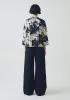 Pen And Ink Print Cotton Poplin Shirt | Ink Blue sold by TOAST
