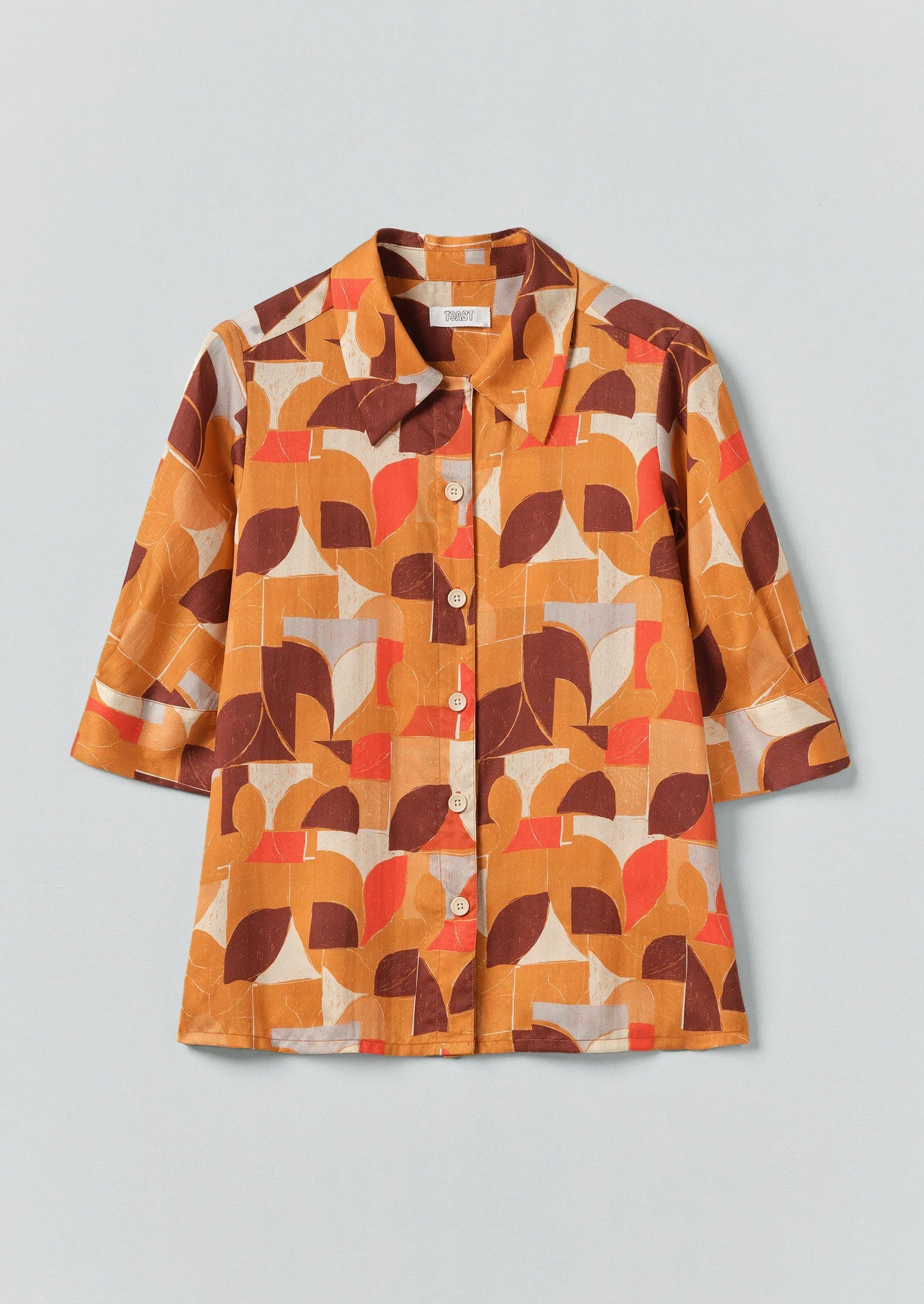 Gia Paintbox Print Shirt | Ginger sold by TOAST