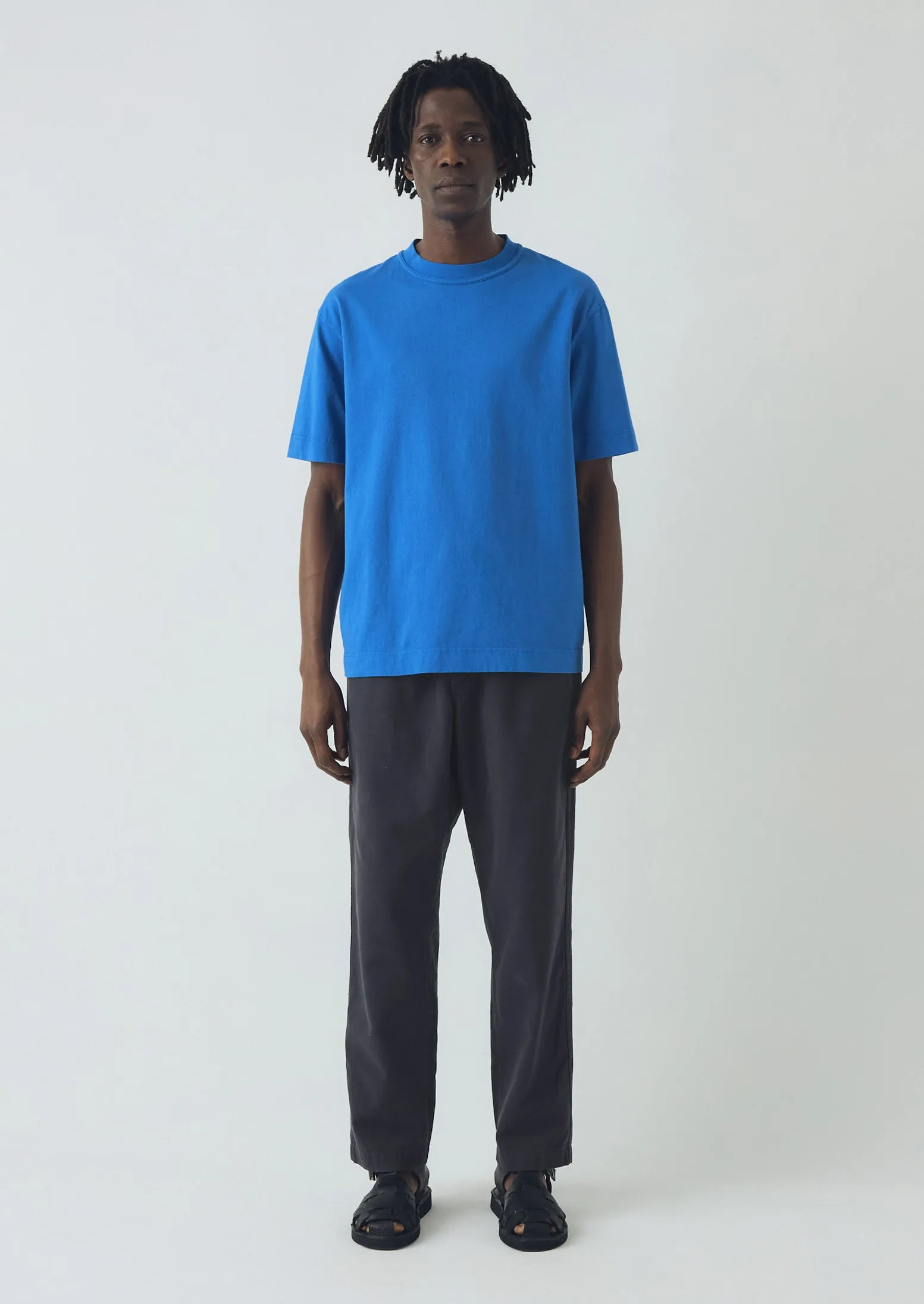 Cotton Relaxed Tee | Azure sold by TOAST product image thumbnail 3