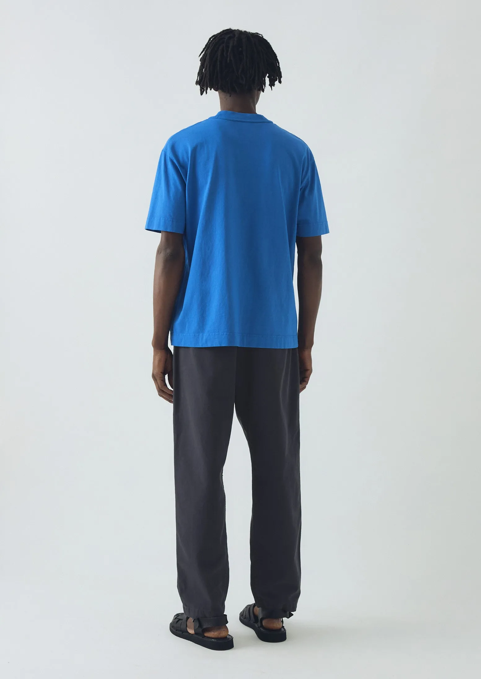 Cotton Relaxed Tee | Azure sold by TOAST product image thumbnail 4