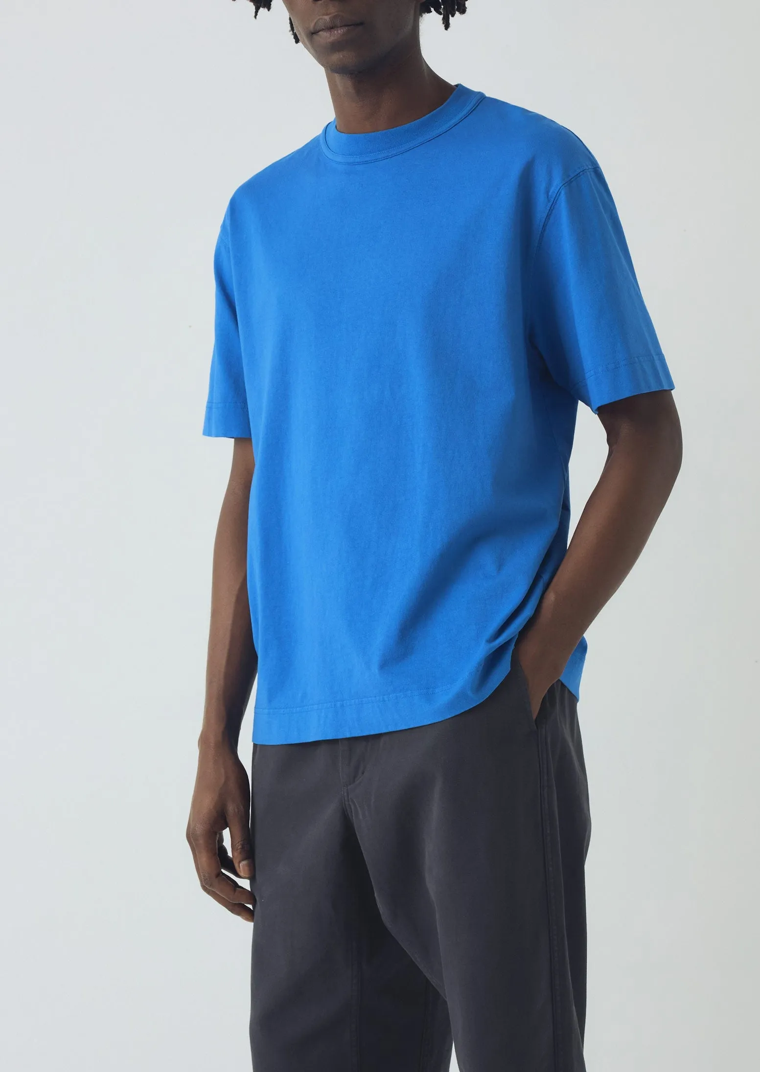 Cotton Relaxed Tee | Azure sold by TOAST product image thumbnail 2