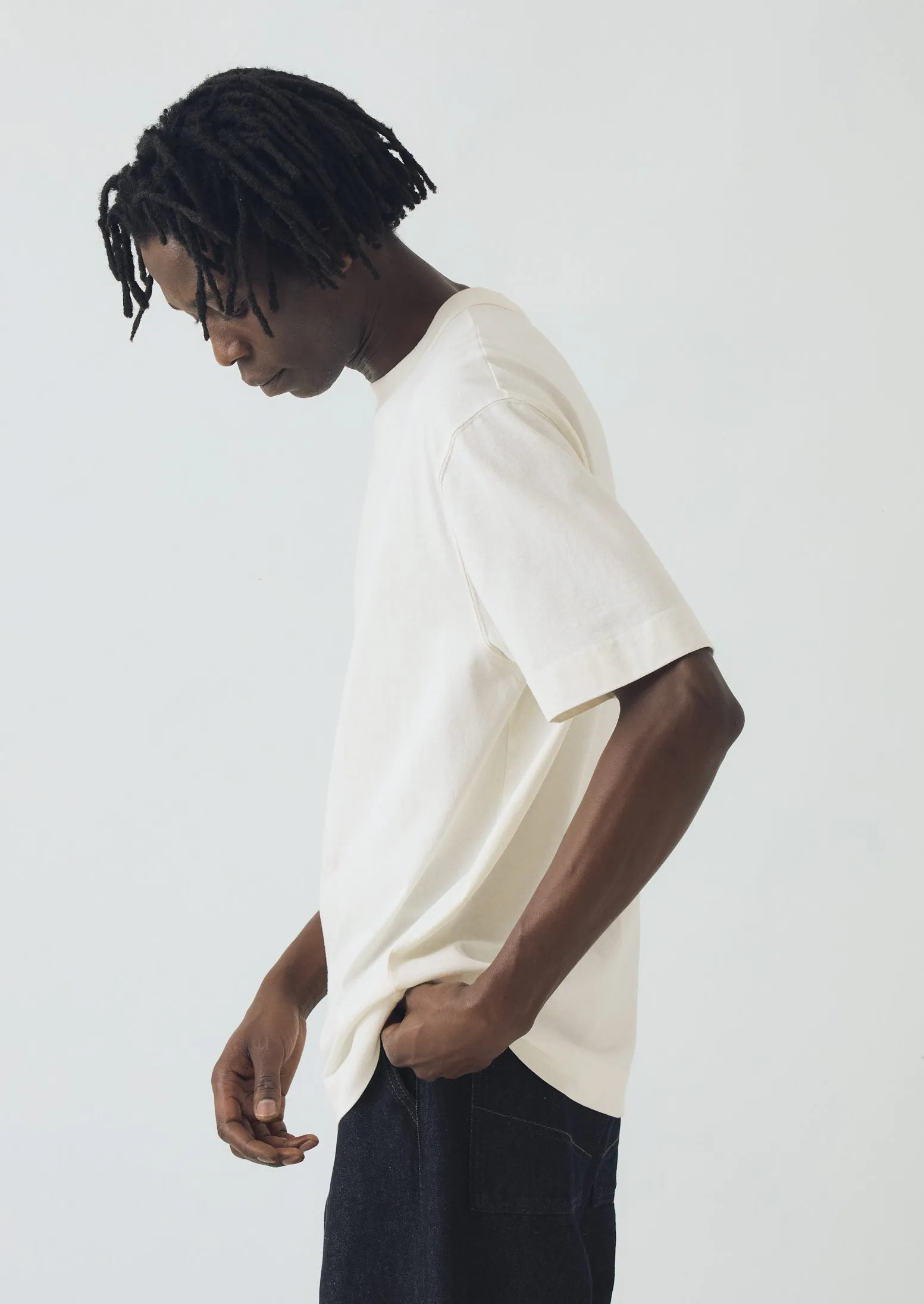 Cotton Relaxed Tee | Paper White sold by TOAST product image thumbnail 3