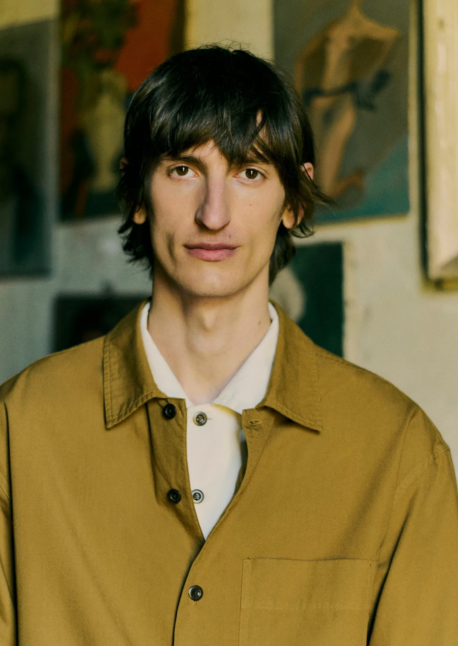 Garment Dyed Oxford Shirt | Old Gold sold by TOAST product image thumbnail 3