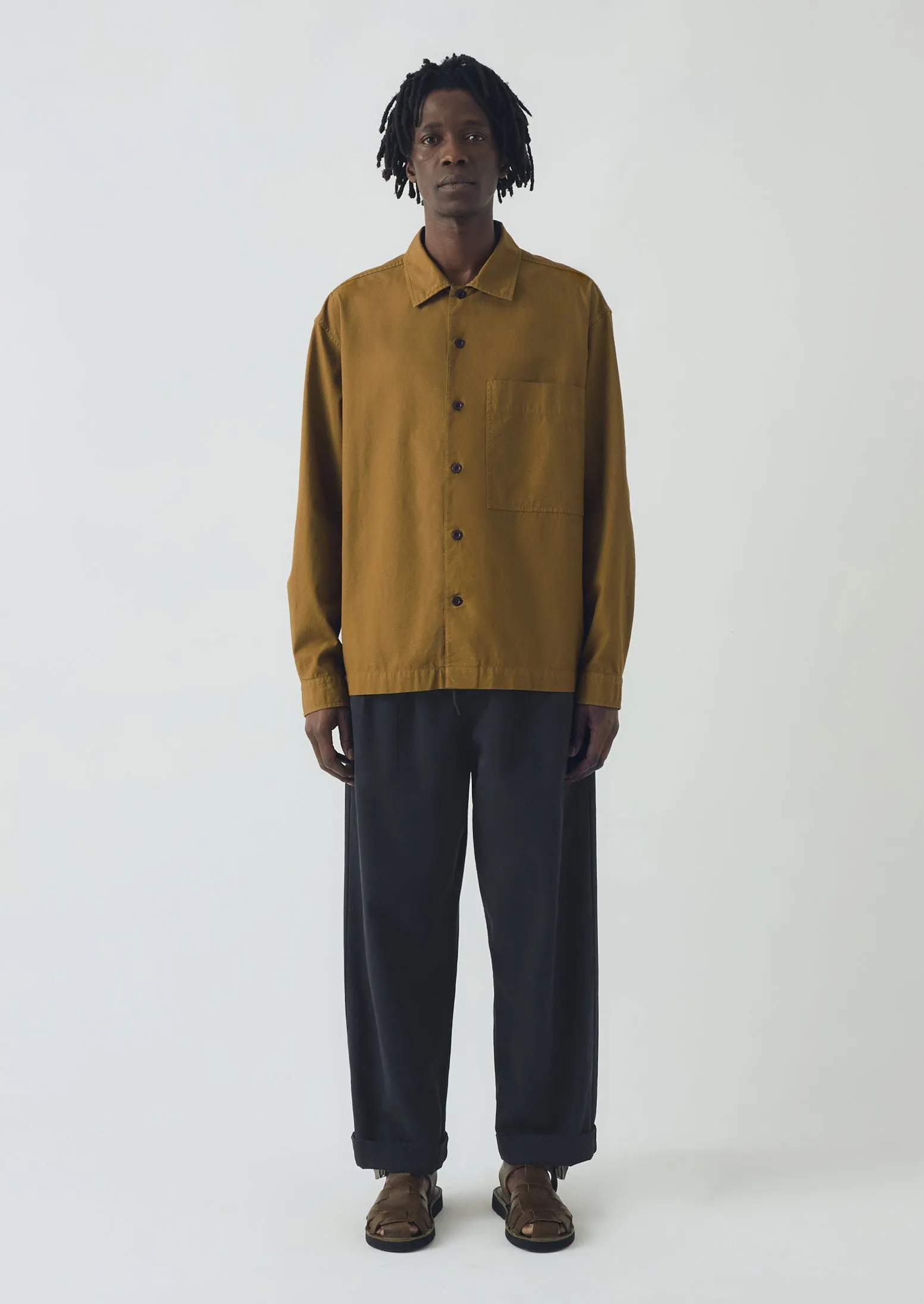 Garment Dyed Oxford Shirt | Old Gold sold by TOAST product image thumbnail 5