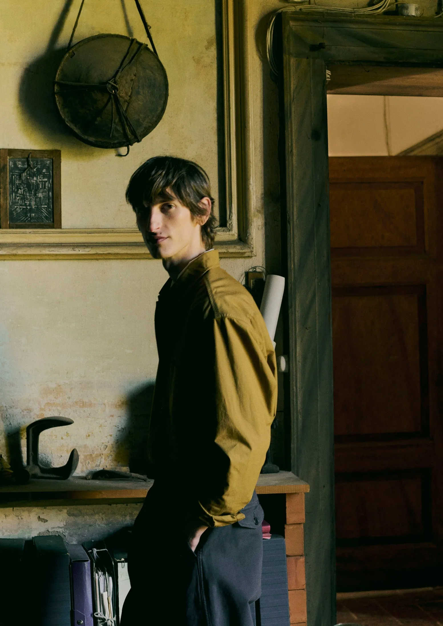 Garment Dyed Oxford Shirt | Old Gold sold by TOAST product image thumbnail 4