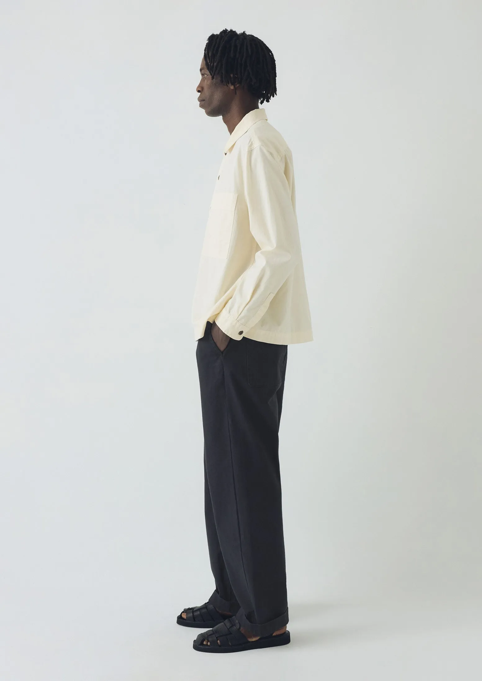 Garment Dyed Oxford Shirt | Ecru sold by TOAST product image thumbnail 4