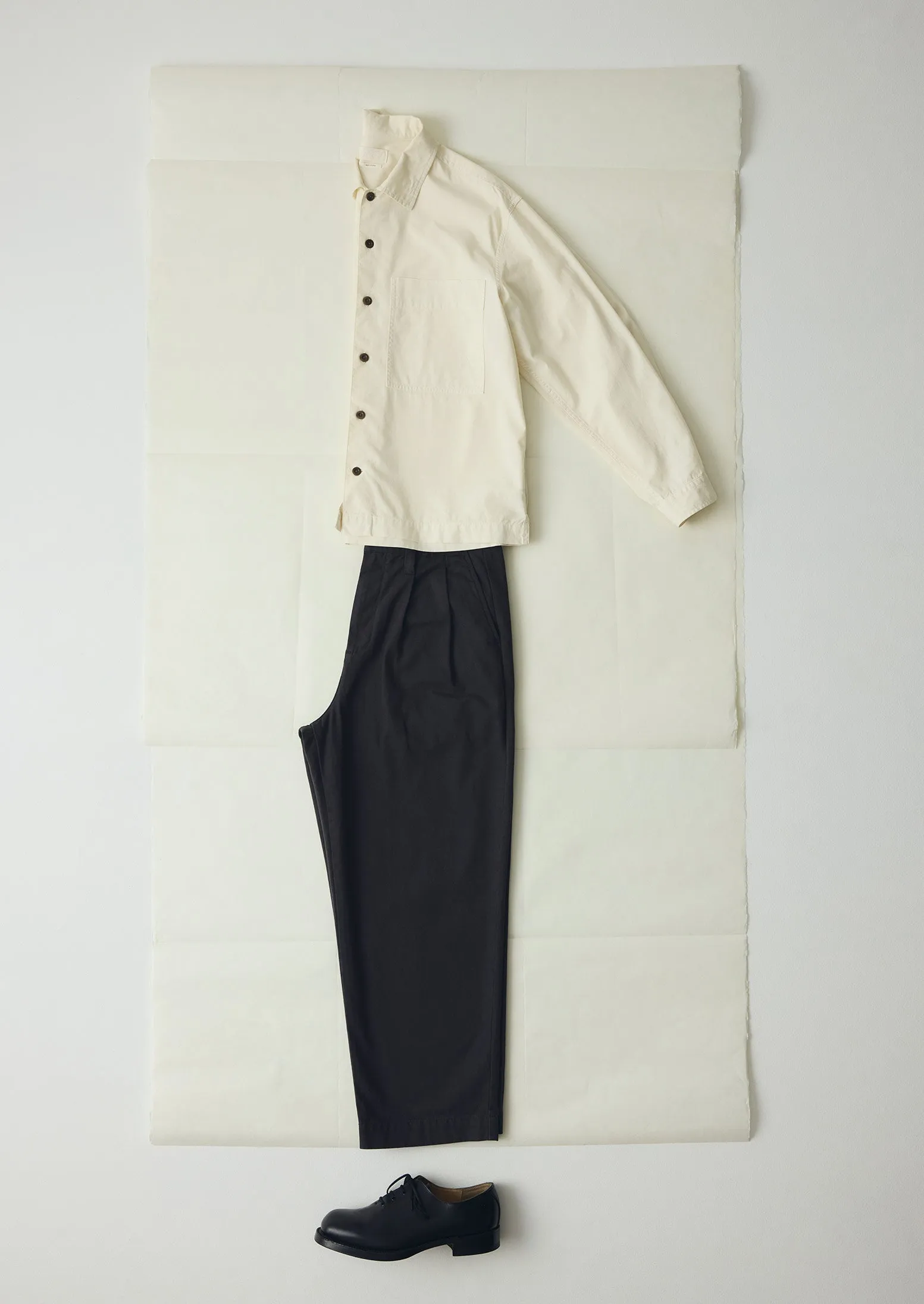 Garment Dyed Oxford Shirt | Ecru sold by TOAST product image thumbnail 5