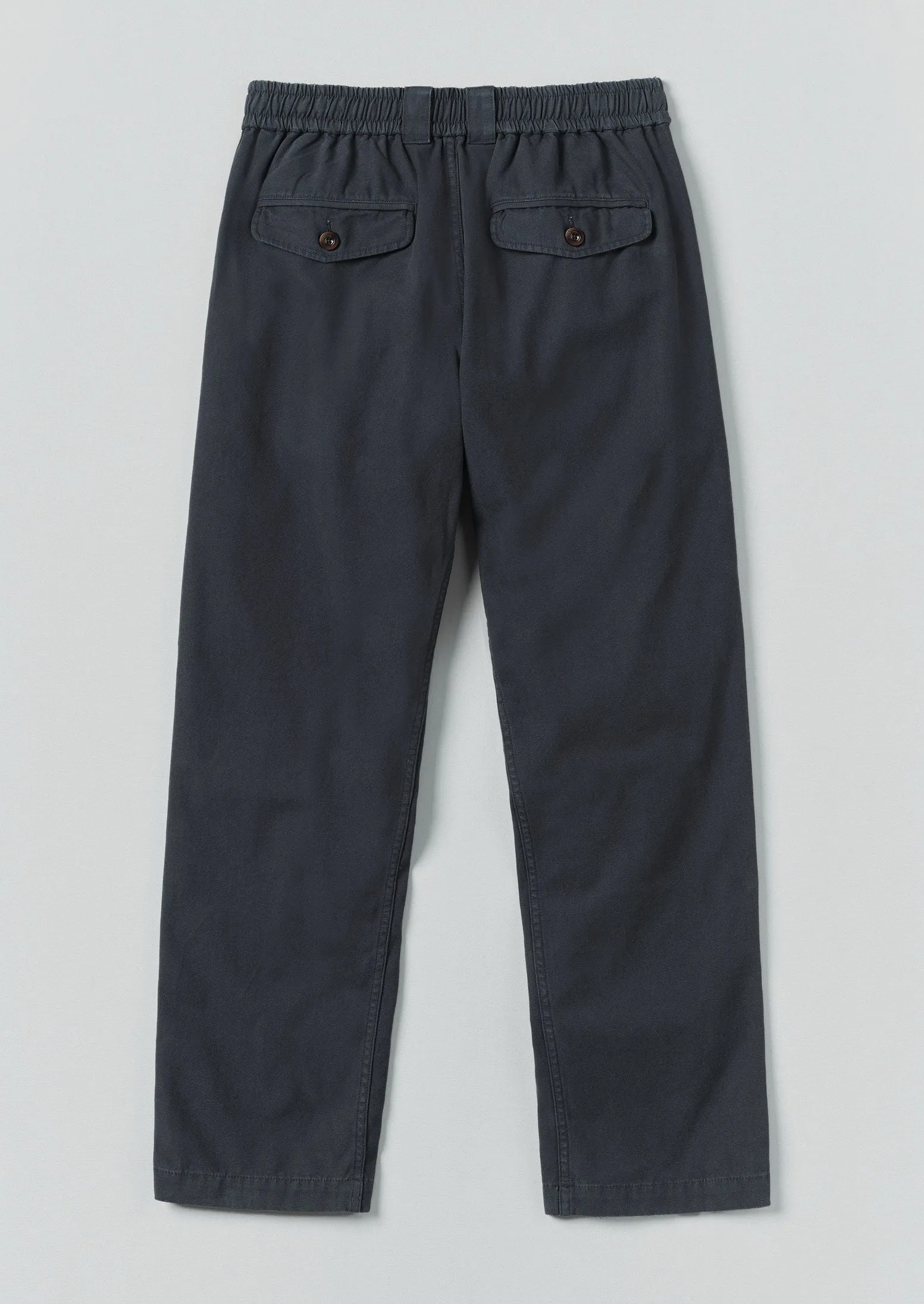 Cotton Canvas Elasticated Trousers | Prussian Blue sold by TOAST product image thumbnail 5