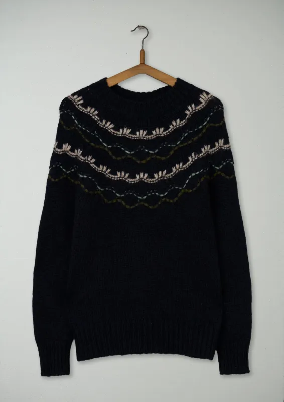 Reworn Stitch Yoke Sweater Size XS (340) | Multi sold by TOAST