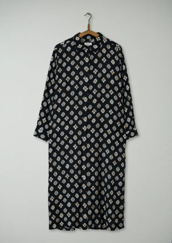 Reworn Ailao Print Shirt Dress Size 12 (891) | Multi sold by TOAST