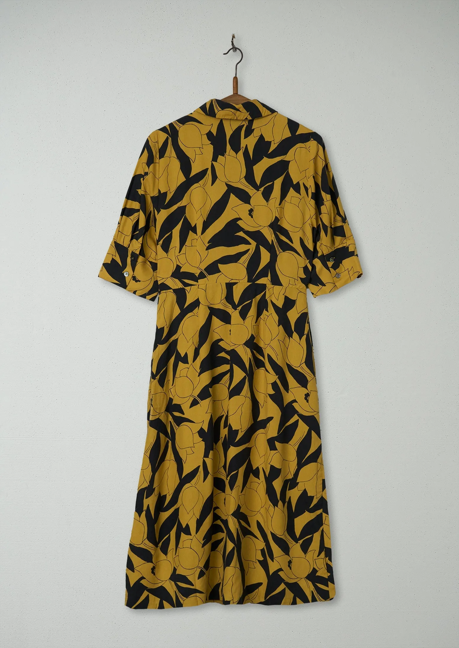 Reworn Floral Print Silk Dress Size 14 (913) | Multi sold by TOAST product image thumbnail 2