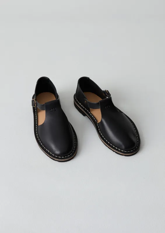 Steve Mono Leather Shoes | Black sold by TOAST