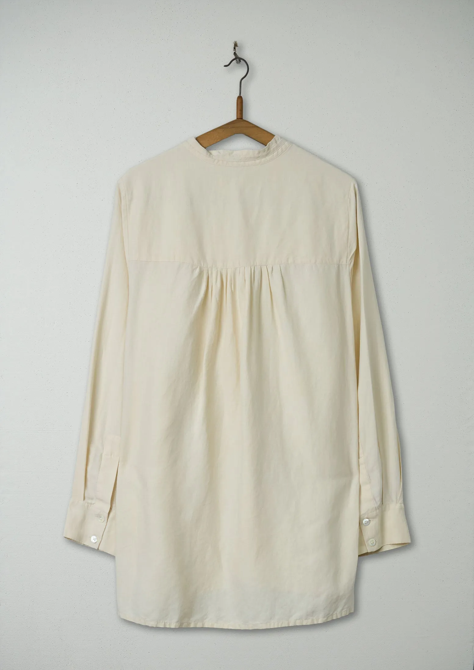 Reworn Tie Neck Silk Shirt Size 16 (285) | Ecru sold by TOAST product image thumbnail 2