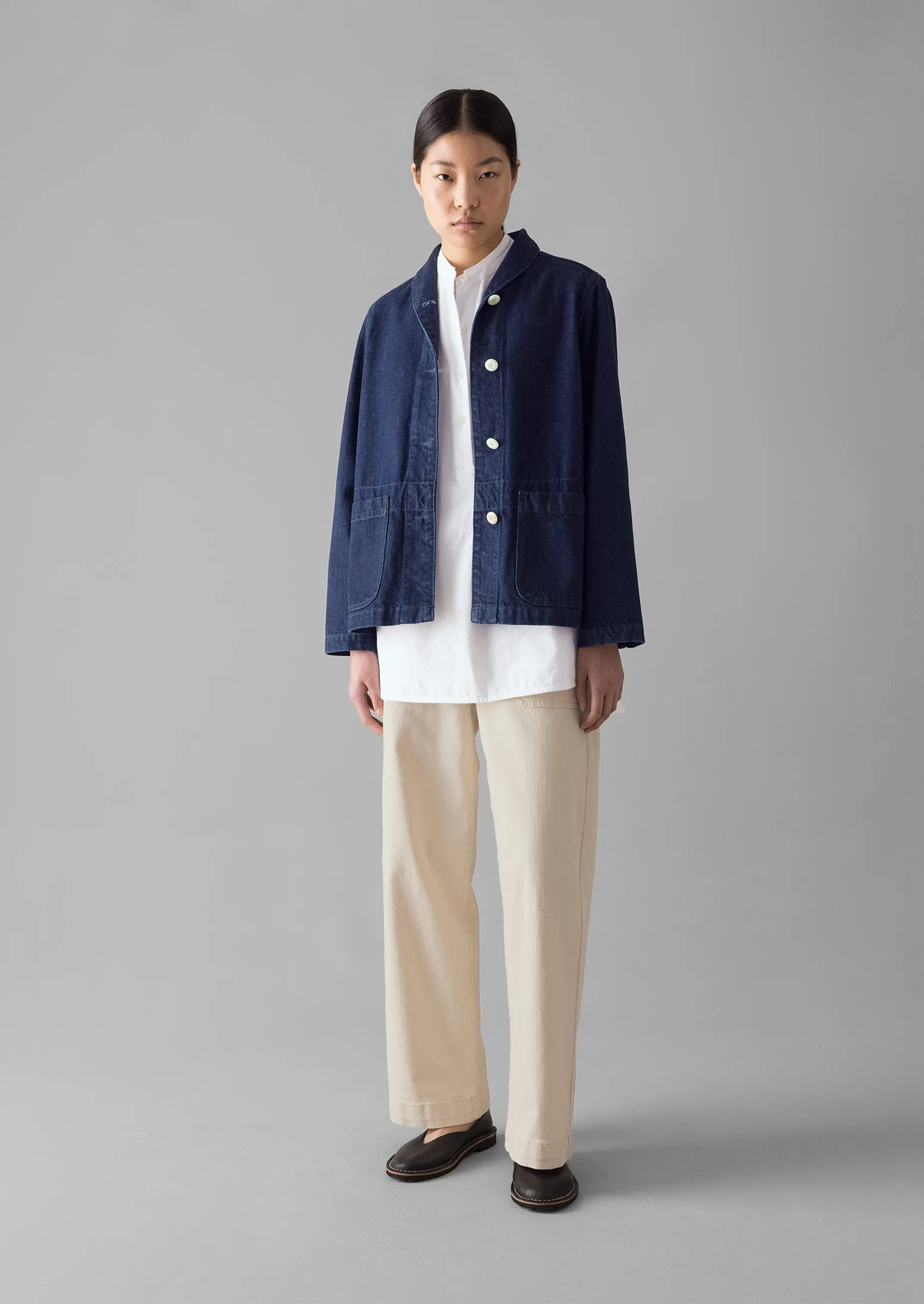 Indigo Denim Workwear Jacket | Indigo sold by TOAST product image thumbnail 4