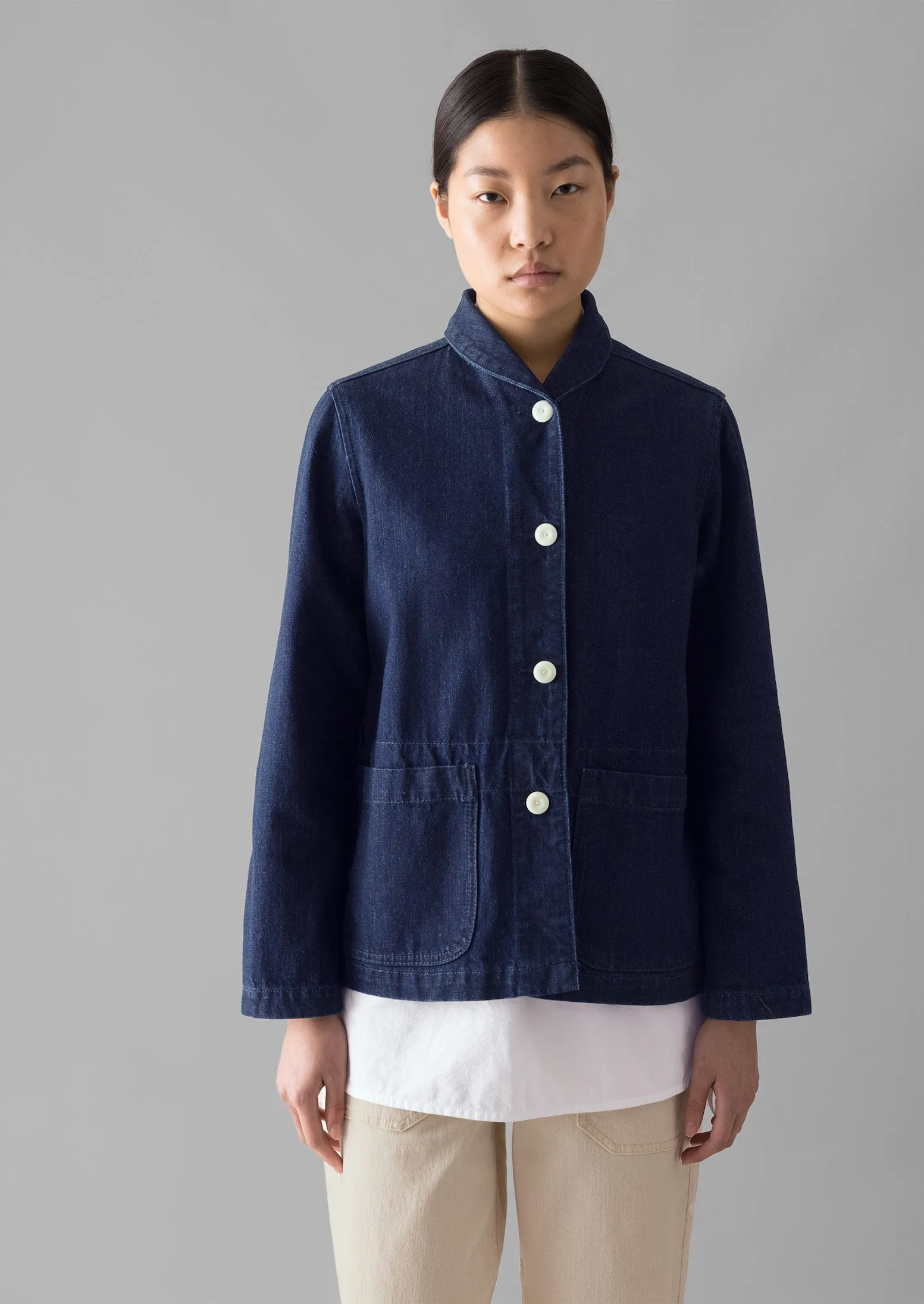 Indigo Denim Workwear Jacket | Indigo sold by TOAST product image thumbnail 2