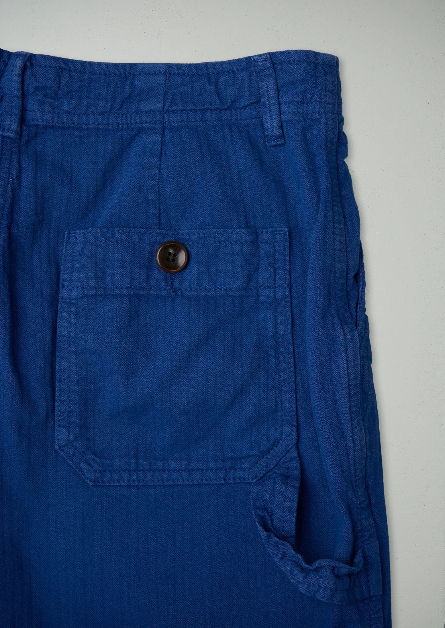 Reworn Cotton Herringbone Workwear Trousers Size 14 (615) | Thistle sold by TOAST product image thumbnail 2