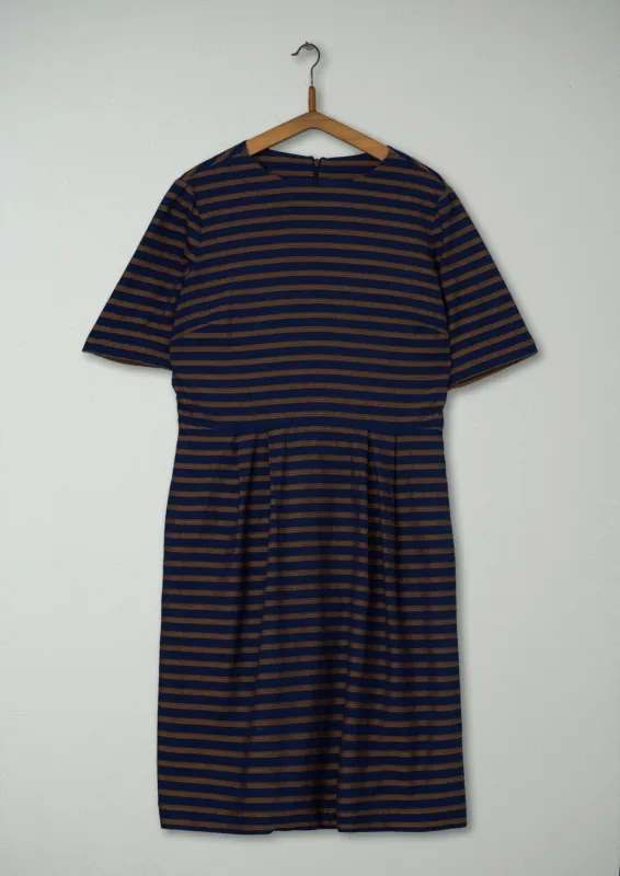 Reworn Stripe Indigo Dress Size 14 (942) | Multi sold by TOAST