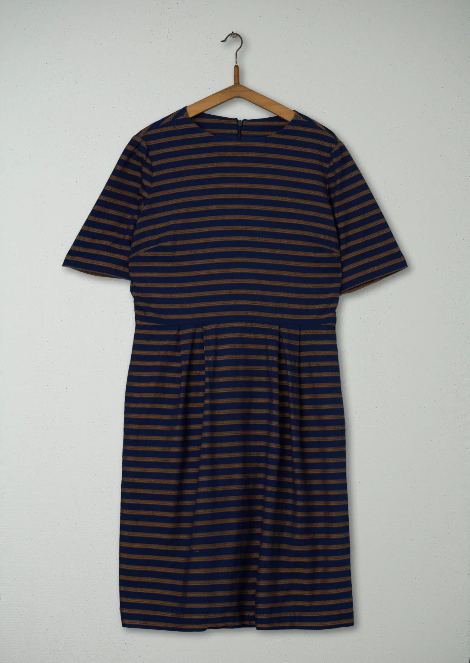 Reworn Stripe Indigo Dress Size 14 (942) | Multi sold by TOAST