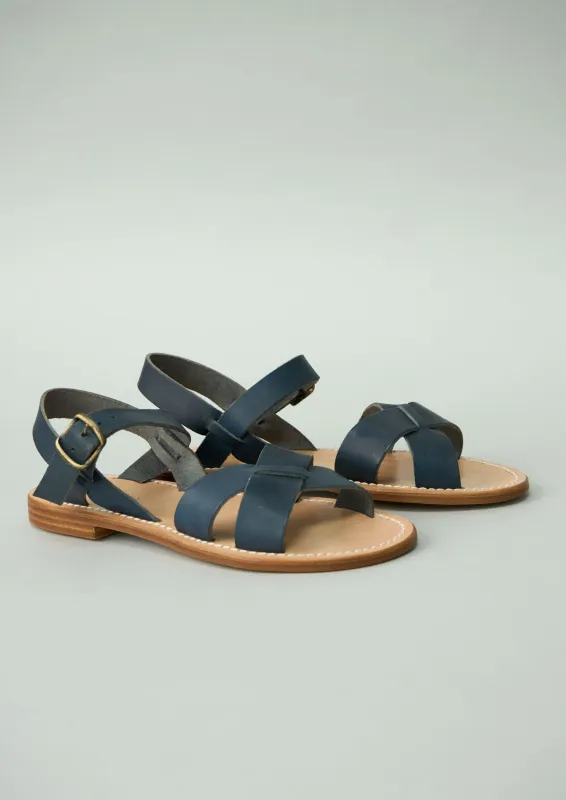 Reworn La Botte Gardiane Pac Sandals Size 36 (310) | Darkest Navy sold by TOAST
