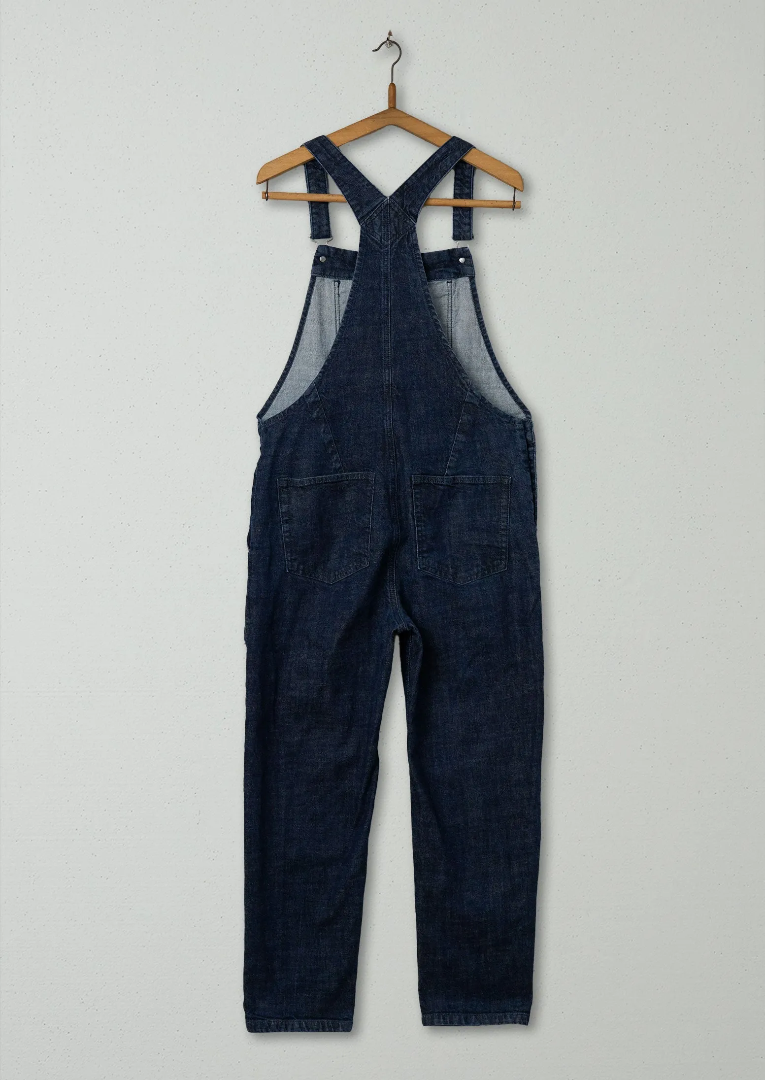 Reworn Jessa Denim Dungaree Size 6 (623) | Indigo sold by TOAST product image thumbnail 2