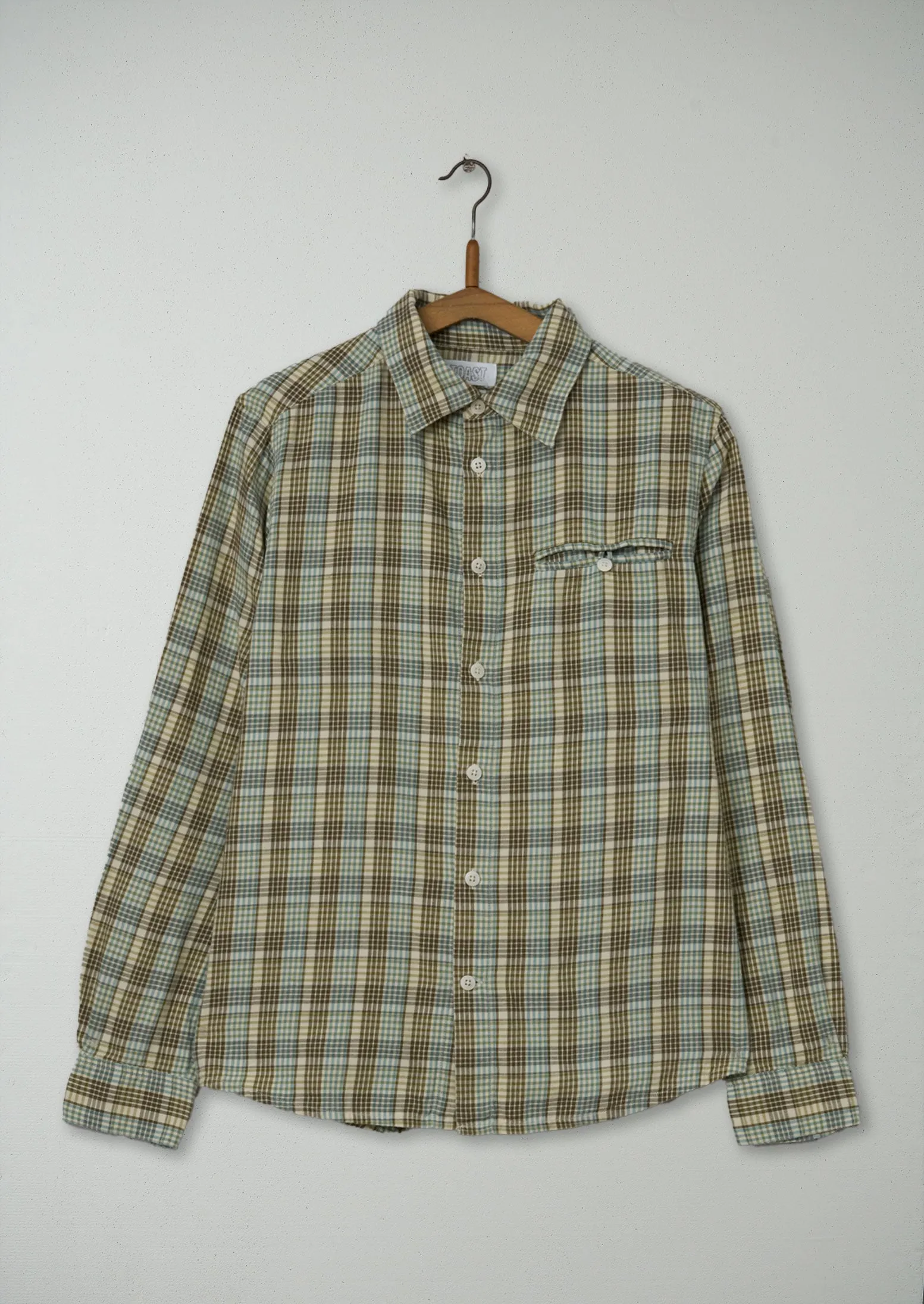 Reworn Mens Check Cotton Shirt Size S (017) | Multi sold by TOAST