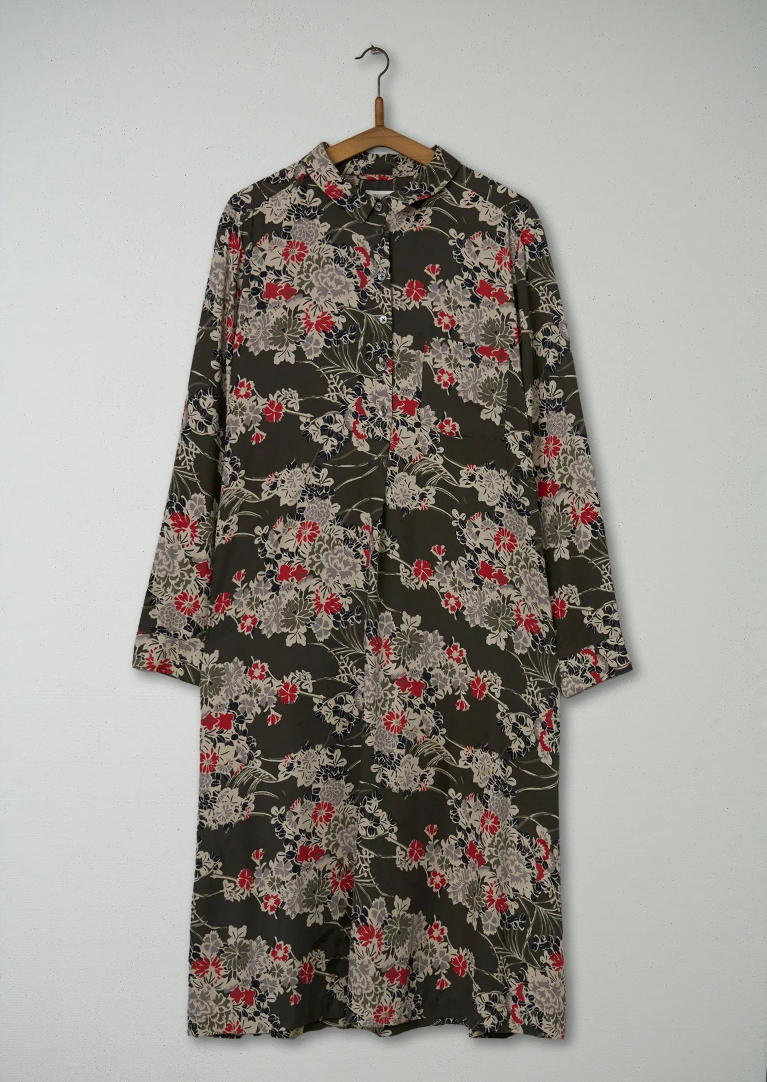 Reworn Guan Print Silk Dress Size 18 (981) | Multi sold by TOAST