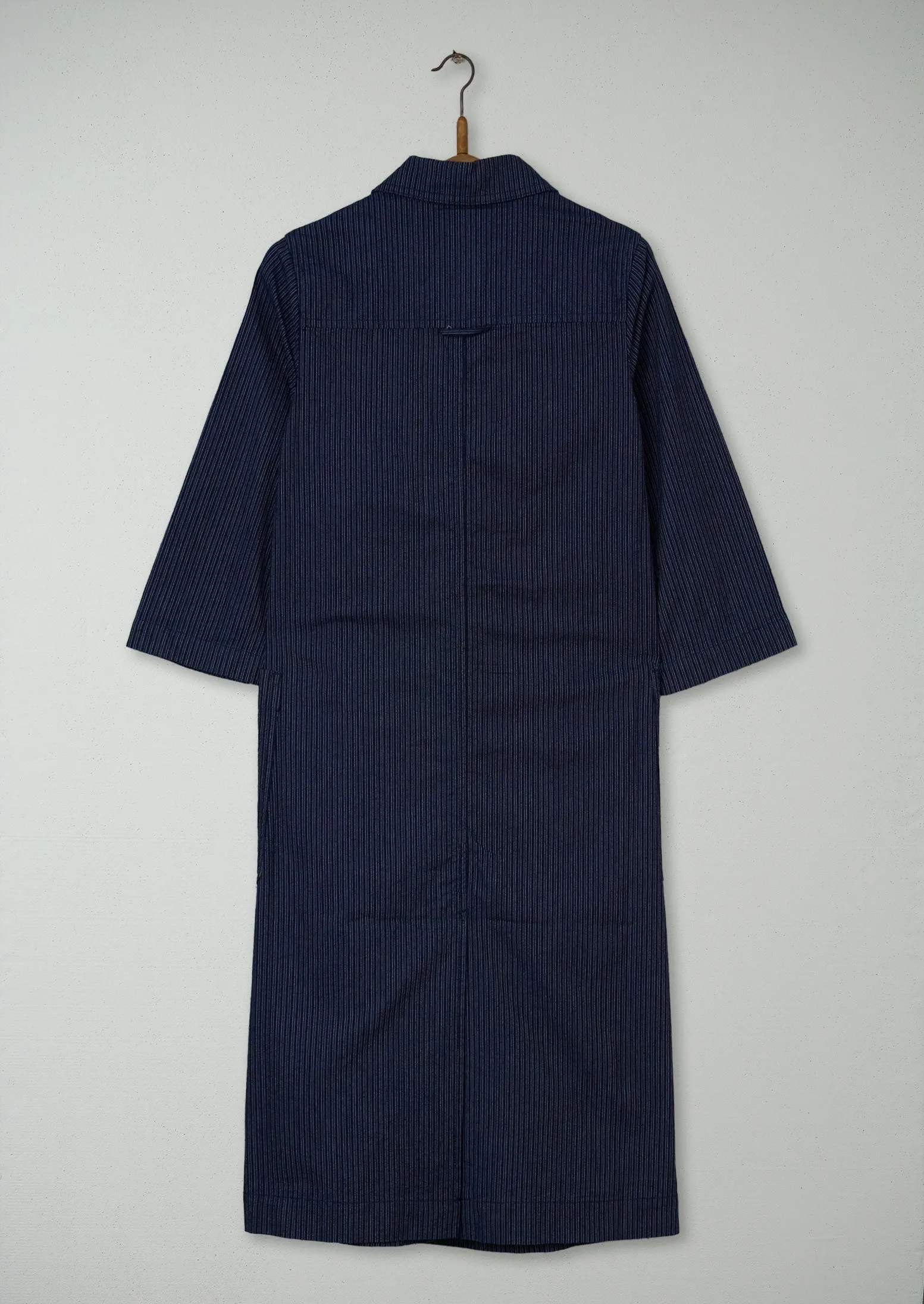Reworn Fine Stripe Cotton Shirt Dress Size 8 (1009) | Multi sold by TOAST product image thumbnail 2