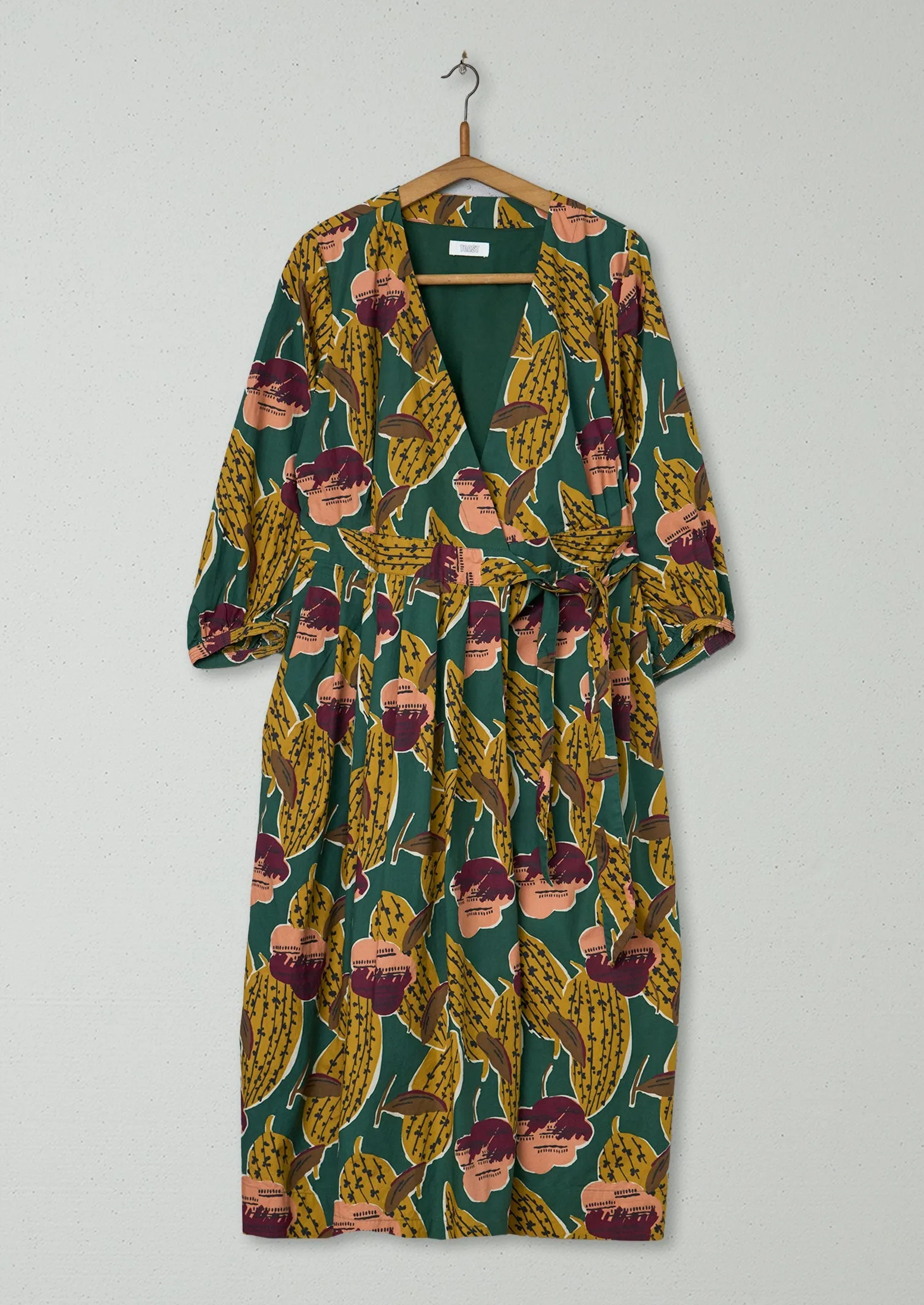 Reworn Cocoa Leaf Print Dress Size 6 (1015) | Multi sold by TOAST