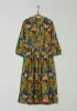 Reworn Cocoa Leaf Print Dress Size 6 (1015) | Multi sold by TOAST